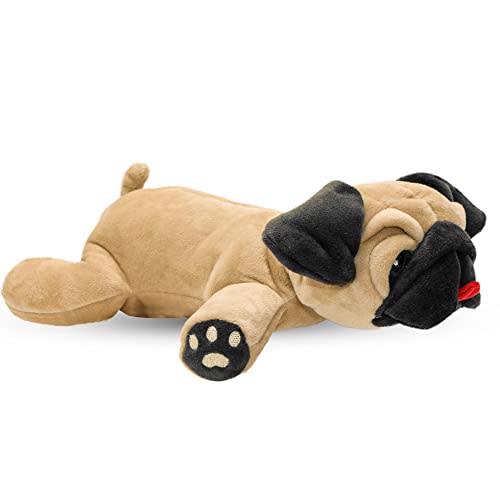 Dog Dog Pug Stuffed Animal Fawn Color Plush Toy with Squeaker