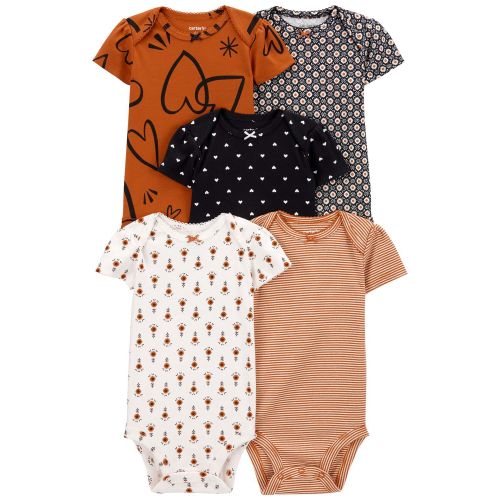 Baby 5-Pack Short-Sleeve Bodysuits - Carter's | Carter's