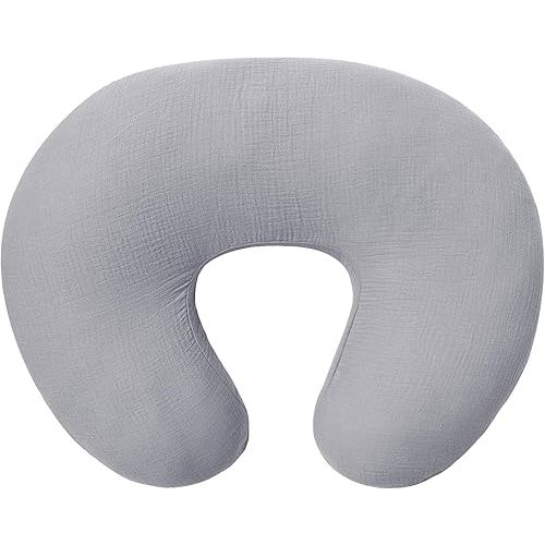 Owlowla Muslin Nursing Pillow Cover (Grey)
