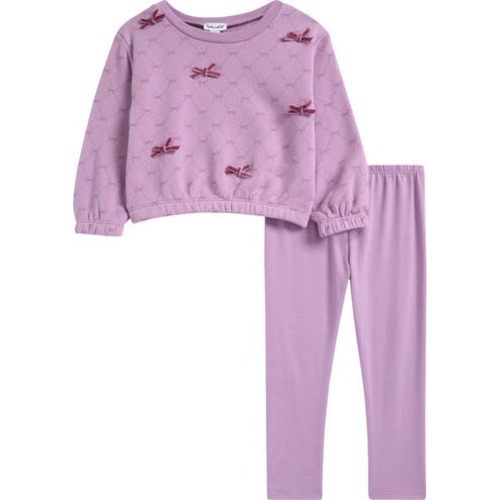 Little Bow Sweatshirt & Leggings Set