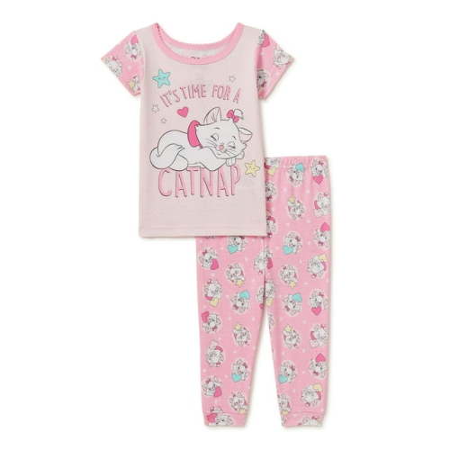 Disney Baby Girl's Marie Cotton Pajamas, 2-Piece Set