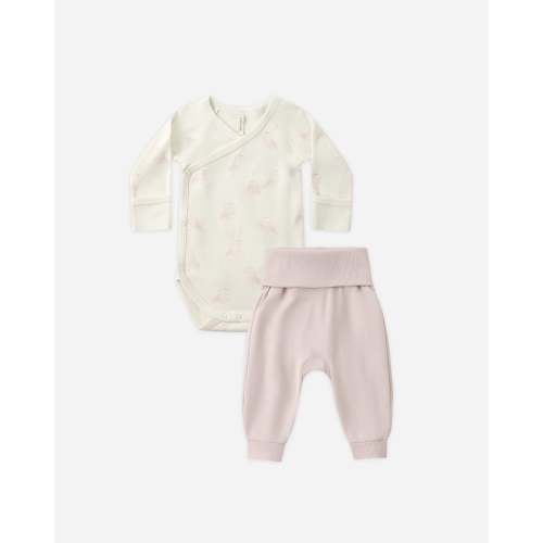 Side Snap Bodysuit + Pant Set || Snow Owls – Quincy Mae