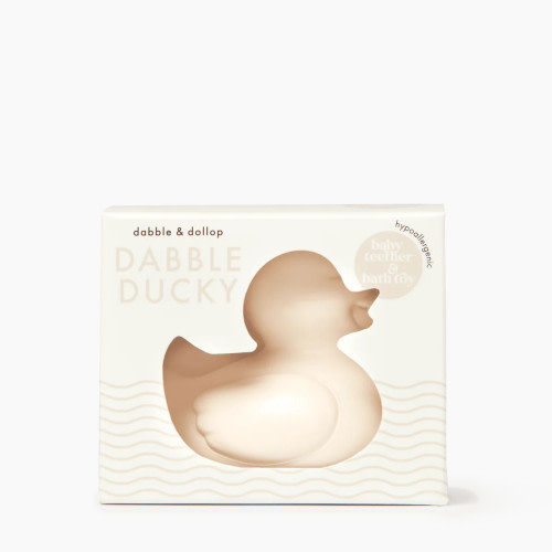 Dabble & Dollop Ducky Bath Toy & Teether (Latex-Free)