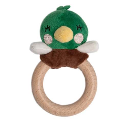 Mallard Duck Wooden Baby Teether