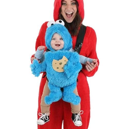 Sesame Street Characters Baby Carrier Costume Accessories | Infant Elmo, Cookie Monster & Oscar the Grouch Costumes