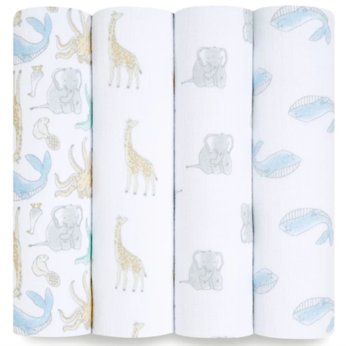 Natural History Muslin Swaddle 4pk | aden + anais