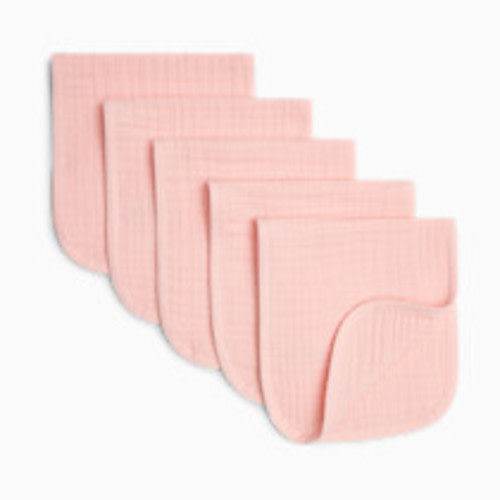 Small Story Organic Cotton Burp Cloths Multipack - Pink Hues, 5