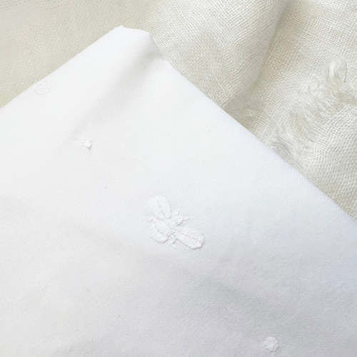 Crib Fitted Sheet Baby Bee White