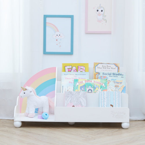 Zoomie Kids Charie Fantasy Fields Kids Wooden Display Bookcase & Reviews | Wayfair