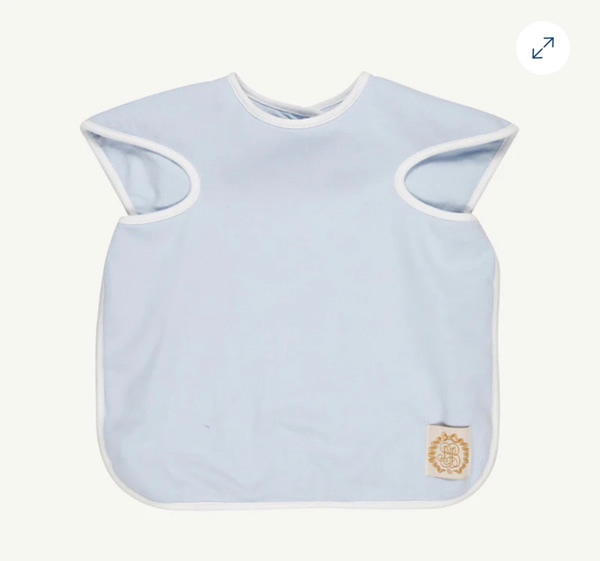 Big Bite Bib - Buckhead Blue with Worth Avenue White