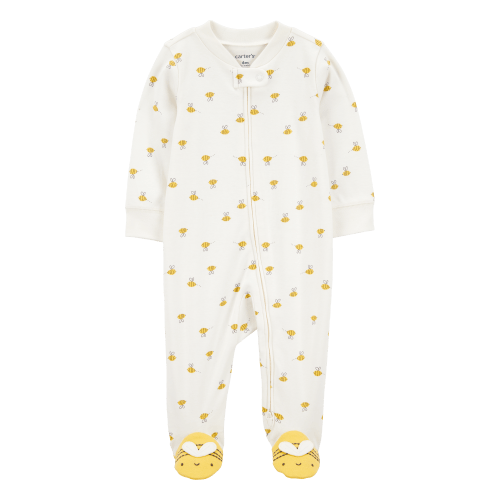 Baby Bee 2-Way Zip Cotton Sleep & Play Pajamas