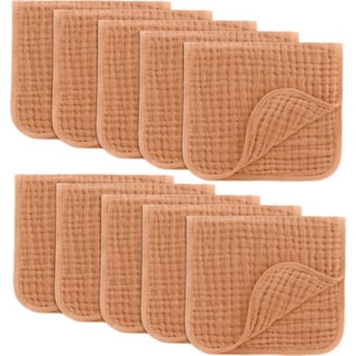 Muslin Burp Cloths - Pack of 10