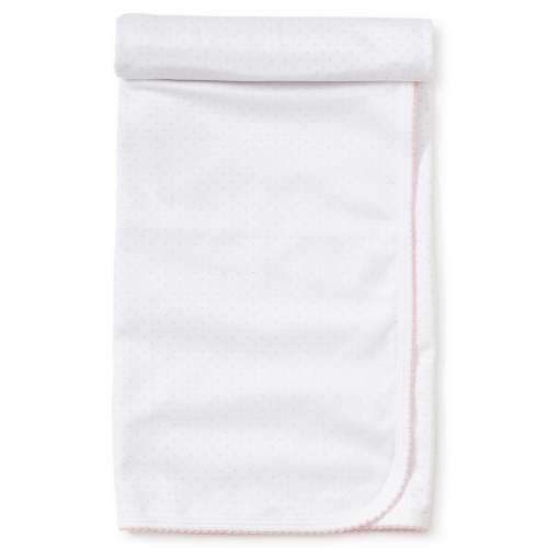 White/Pink New Kissy Dots Print Blanket