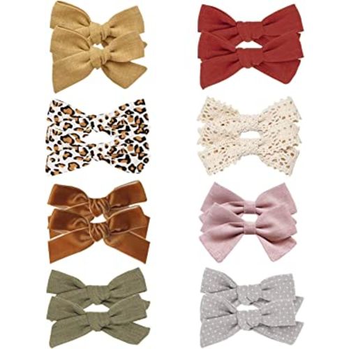 Baby Girl Hair Bow Clips Barrettes, Assorted Hair Accessories Alligator Clip for Little Girls Toddler Kids Teens Small