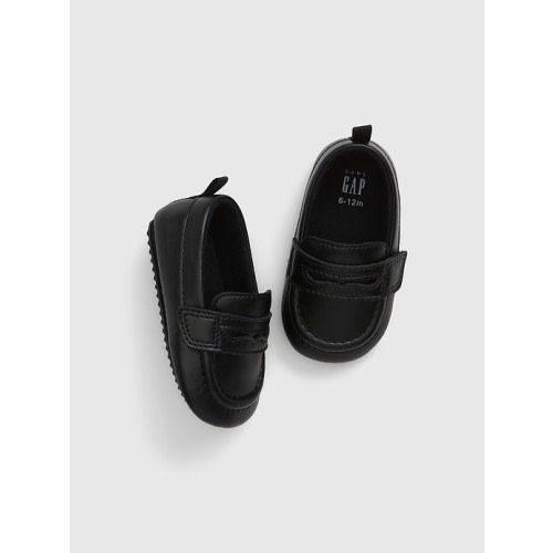 Baby Loafers in black jack heather, size: 0-3 M