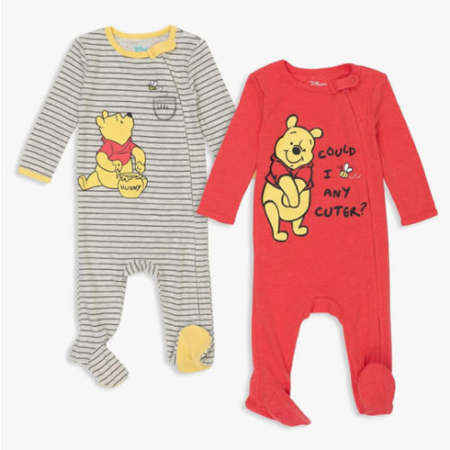 Disney Winnie the Pooh Lion King Monsters Inc. Pixar Toy Story Baby 2 Pack Sleep N' Play Coveralls Newborn to Toddler