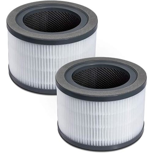 LEVOIT Vista 200 Air Purifier Replacement Filter, 3-in-1 High-Efficiency Activated Carbon, Vista200-RF, Black, 2 count (Pack of 1)