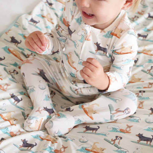 Paddle Pups Zipper Footie