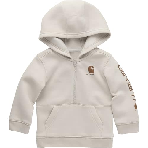 Carhartt Boys' Long-Sleeve Half-Zip Hooded Sweatshirt