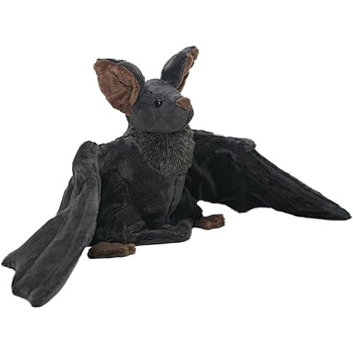 Large Bat Plush Toys, Creepy Goth Lifelike Bats Plushie Dolls, Soft Hugging Toys for Halloween, Easter, Christmas, Valentines, Birthday Gifts