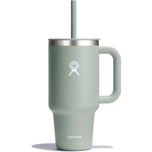 Hydro Flask Travel Tumbler Stainless Steel Insulated Cup with Lid and Straw for Cold Water and Drinks for Sports, School, Work, Car, Travel and Weekends