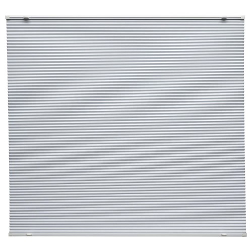 HORNVALLMO Black-out pleated blind - white/top-down bottom-up 23x51 ¼ "
