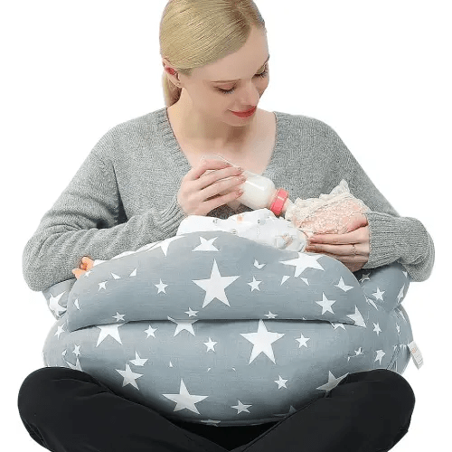 Chilling Home Nursing Pillow for Breastfeeding, Adjustable Nursing Pillow Breast Feeding Pillow Bottle Feeding More Support for Mom and Baby, Breastfeeding Essentials for Newborn,Removable Cover