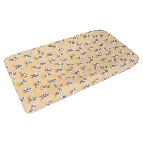 Premium Knit Diaper Changing Pad Cover "Mickey Mouse" by Copper Pearl