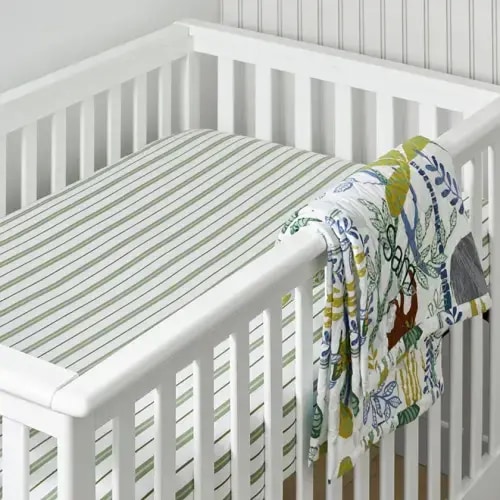 Classic Vertical Stripes Fitted Crib Sheet | The Company Store