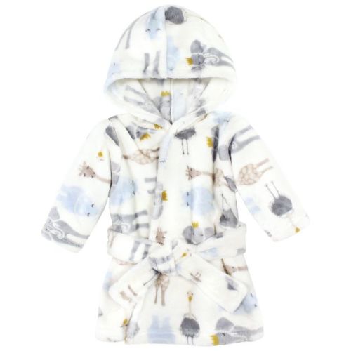 Hudson Baby Plush Animal Face Bathrobe, Royal Safari, 0-9 Months