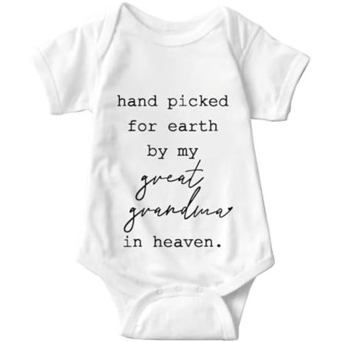 listery Hand Picked For Earth By My Great Grandpa Bodysuit New Boys Baby Girls By My Great Grandpa Newborn