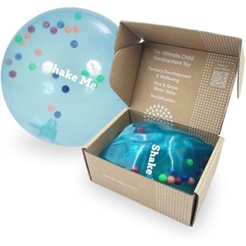 Edushape Rainbow Sensory Ball - 7" Deflated - Fine Motor Skills Development