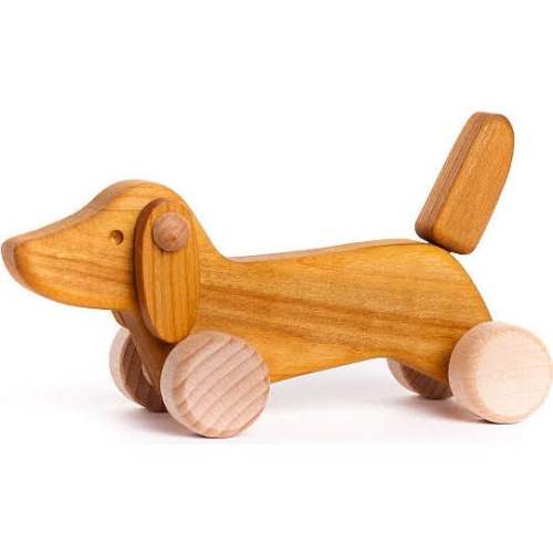 Dachshund Puppy, Natural - Bajo Push & Pull | Maisonette