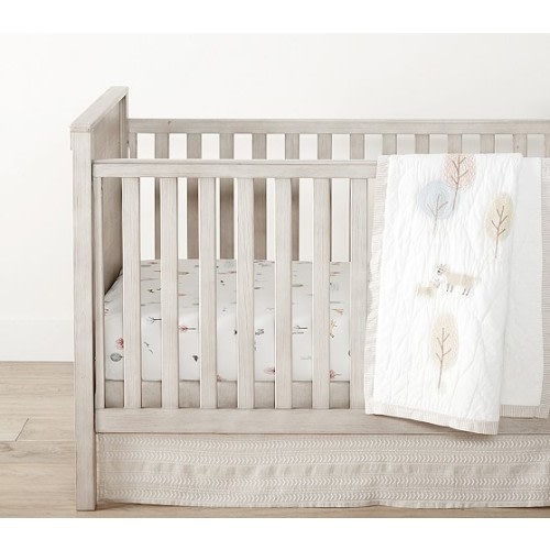Dakota Woodland Baby Bedding- Crib Skirt