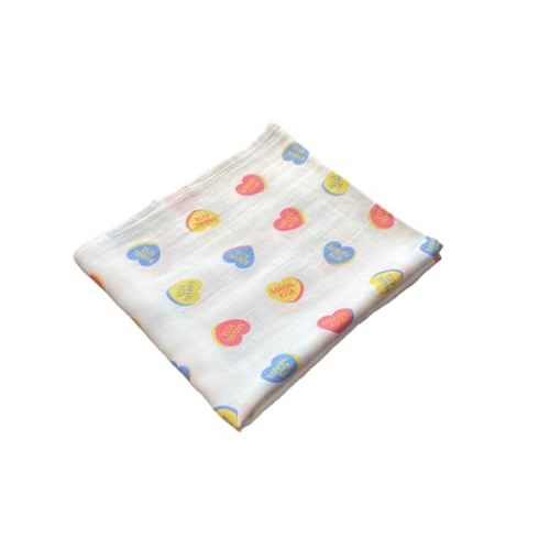 Filipino Mahal Kita Swaddle Blanket - Bamboo Viscose and Cotton Muslin Baby Receiving Blanket | Soft, Breathable & Skin-Friendly Baby Wrap