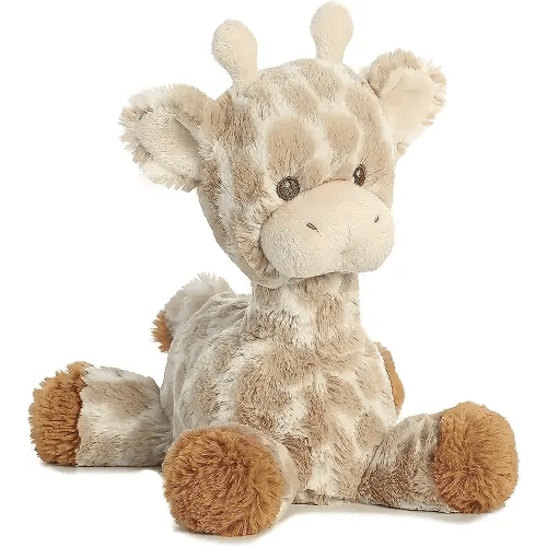 Aurora® Snuggly Loppy Giraffe™ Loppy Baby Stuffed Animal - Comforting Companion - Imaginative Play - Brown 11 Inches