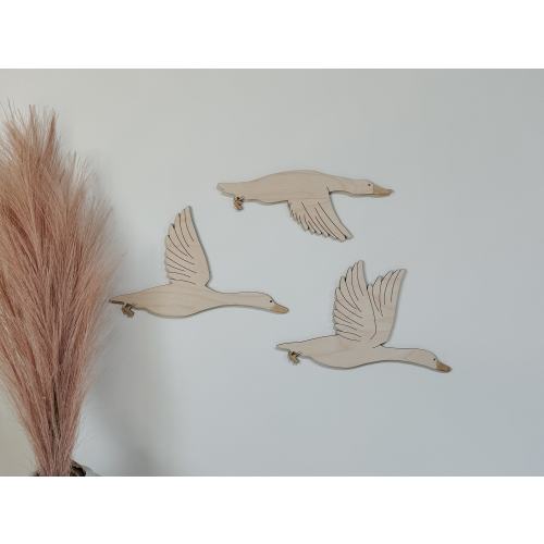 Wooden Geese | Nursery Decor | Vintage Inspired | Goose | Playroom Decor | Bookshelf Decor | Birds | unique Wall Art | Kids Decor
