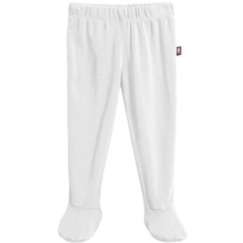 City Threads USA-Made Organic Cotton Soft Footed Baby Pants | Bright Light Blue - Newborn