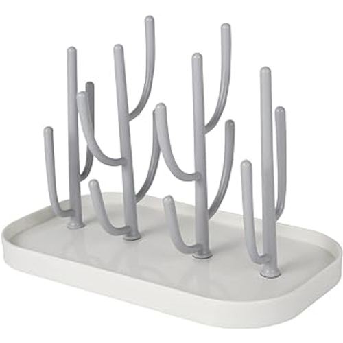 Baby Essentials,Bottle Drying Rack,Baby Bottle Drying Rack,Drying Rack for Kitchen Counter,Detachable Bottle Dryer Holder with Base.for Nipples,Cups,Pump Parts and Accessories(Gray)