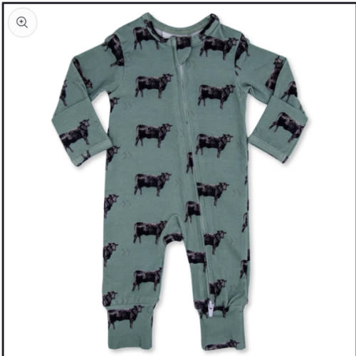 Olive Angus Folding Feet Jammies – Cowkid Clothing Company