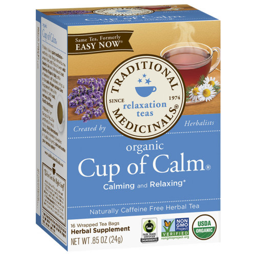 Organic Cup of Calm Tea By Traditional Medicinals, 16 bags | In His Hands