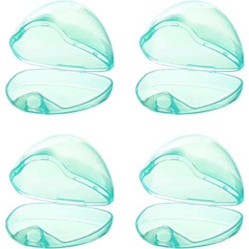 Accmor Pacifier Case, Pacifier Holder Case, Pacifier Container for Travel, BPA Free,Transparent Green, 4 Pack