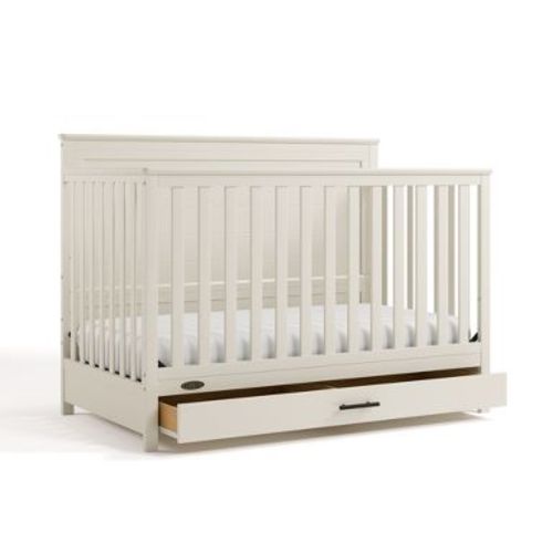 Graco Tristan 5-in-1 Convertible Crib with Drawer - Frosted Oat