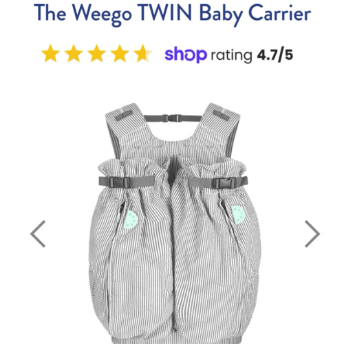 The Weego TWIN Baby Carrier