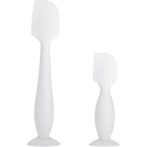 2 Pack Baby Diaper Cream Spatula - Baby Diaper Rash Cream Applicator for Butt Paste Diaper Creams - Diaper Cream Brush for Newborn Essentials (White)