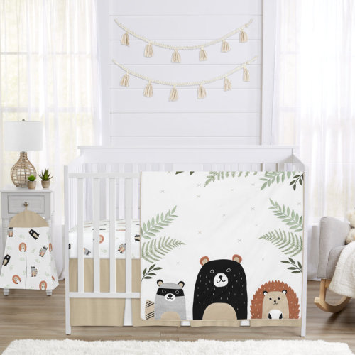 Sweet Jojo Designs The Woodland Pals 4 Piece Crib Bedding Set & Reviews | Wayfair