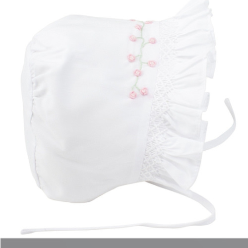 Girls Rose Garden Collection Smocked Bonnet | Feltman Brother