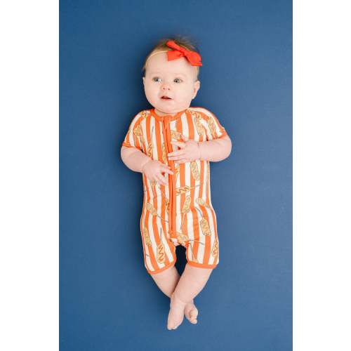 Corn Dog Bamboo Short Romper