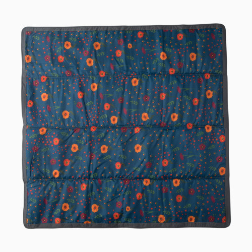 Little Unicorn Outdoor Blanket - Midnight Poppy, 5 X 5 Ft