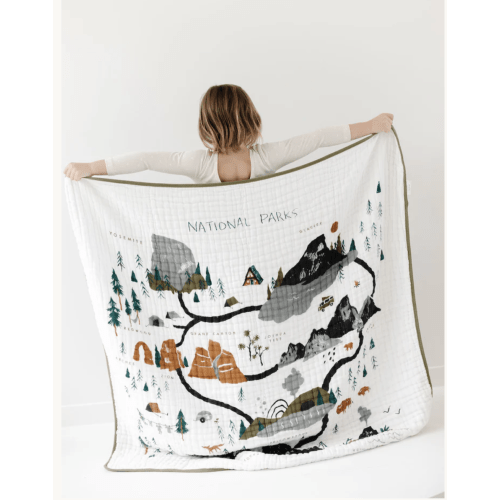 National Parks Quilt – Cozy, Adventure-Inspired Kids’ Bedding